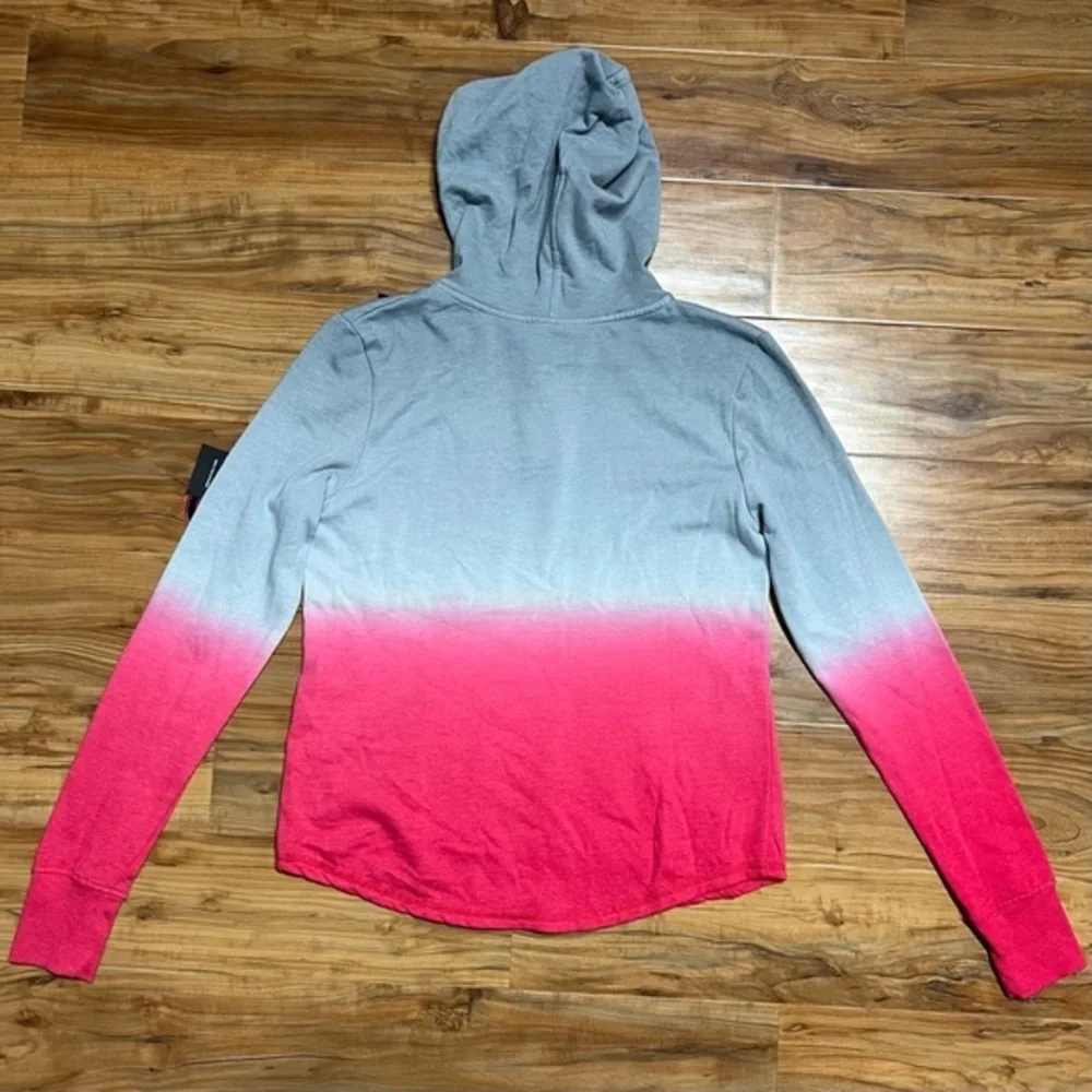 Ohio State Buckeye Colosseum Aurelia Dip-Dye 1/4 Snap Pullover Hoodie‎ SMALL NWT